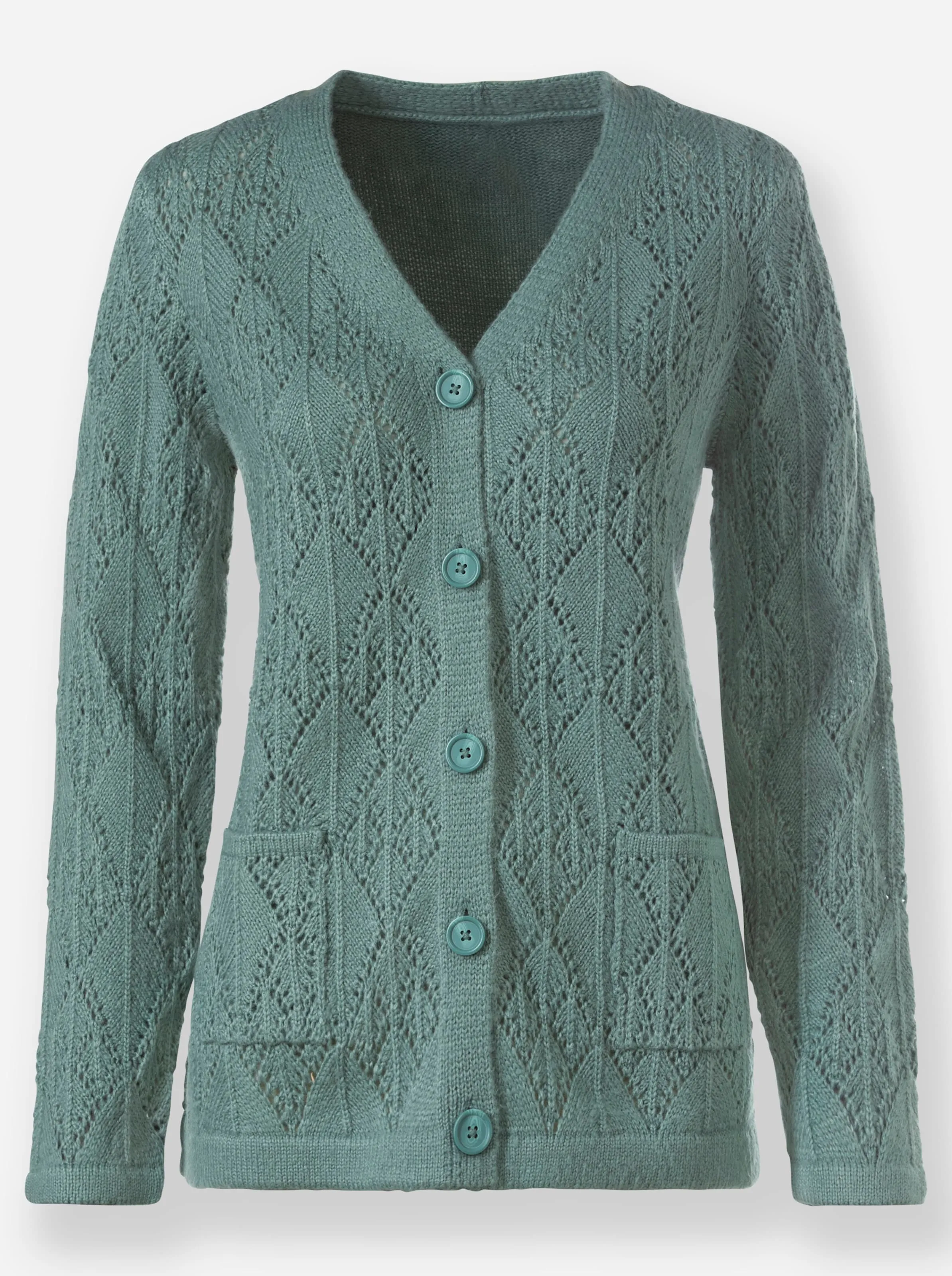 Strickjacke in jade