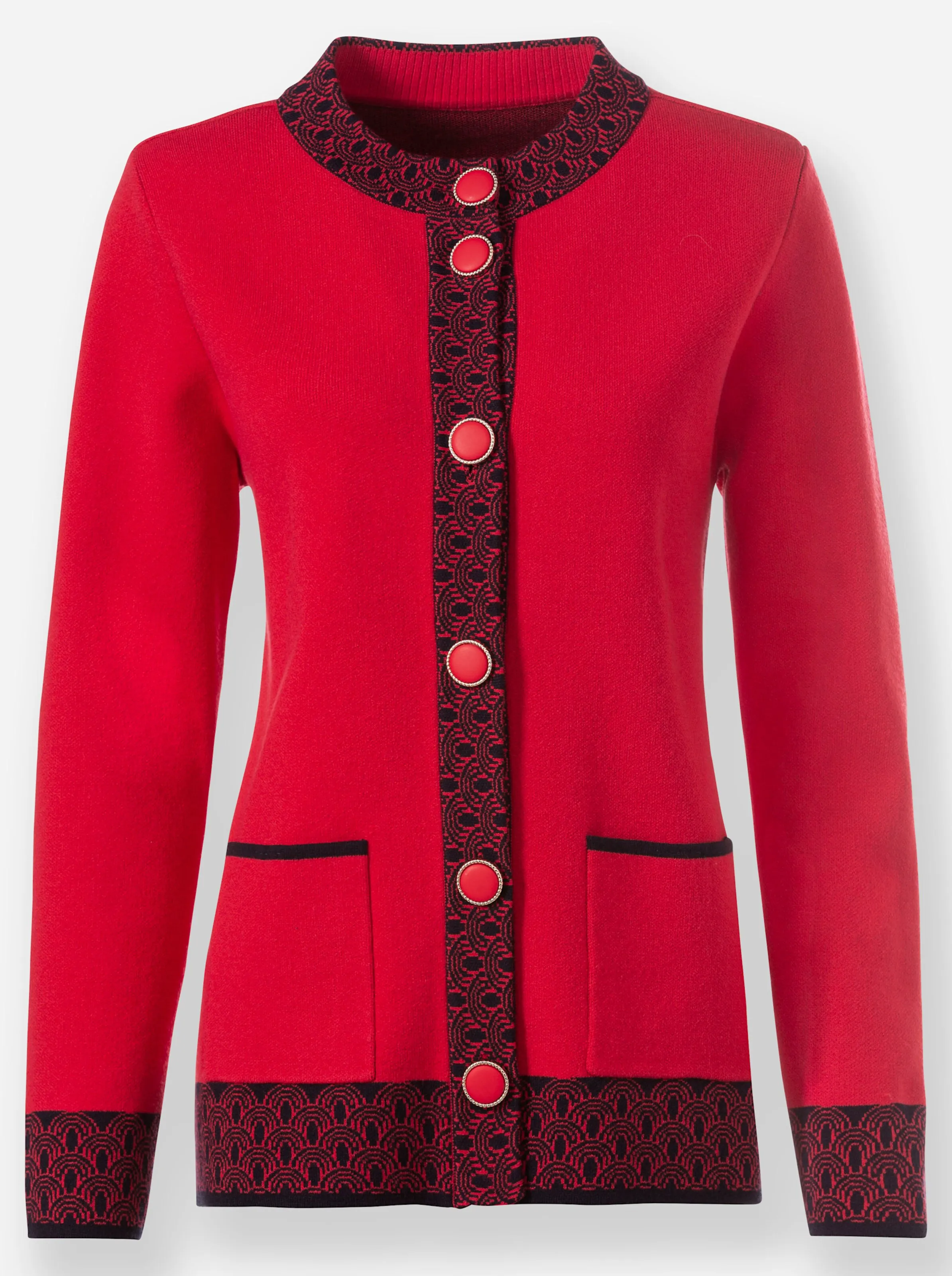 Strickjacke in rot