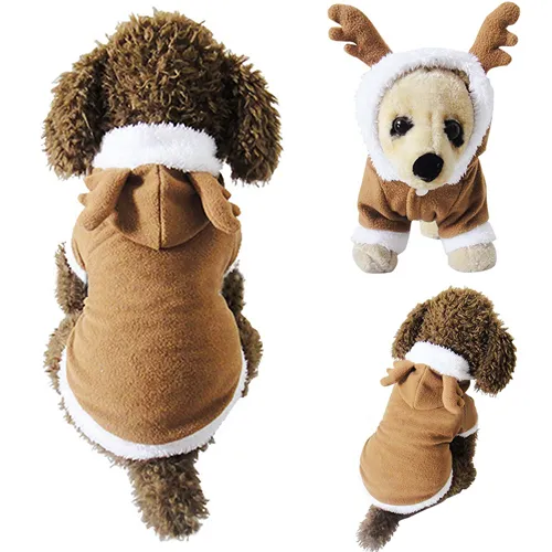 Süße Winterjacke Mantel für Hund Hündchen - Cosplay wie Elch