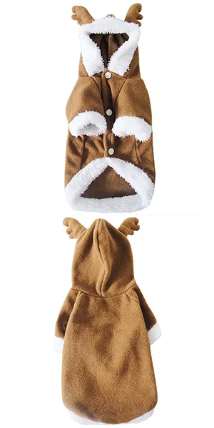 Süße Winterjacke Mantel für Hund Hündchen - Cosplay wie Elch