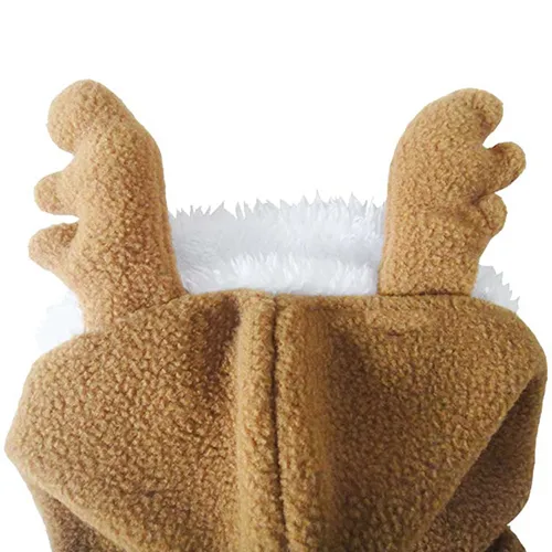 Süße Winterjacke Mantel für Hund Hündchen - Cosplay wie Elch